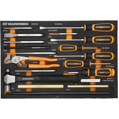 Striking Tools & Screwdriver Set in Foam Storage Tray Les Fournitures Industrielles Méga