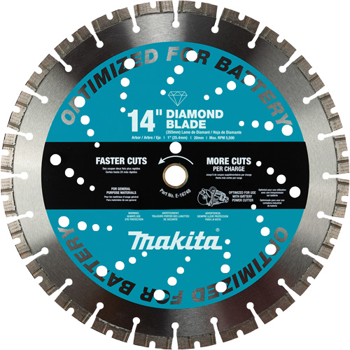 Lame diamant&eacute;e &agrave; trait fin polyvalente, 14", Pour Brique/B&eacute;ton/Gr&egrave;s Les Fournitures Industrielles Méga