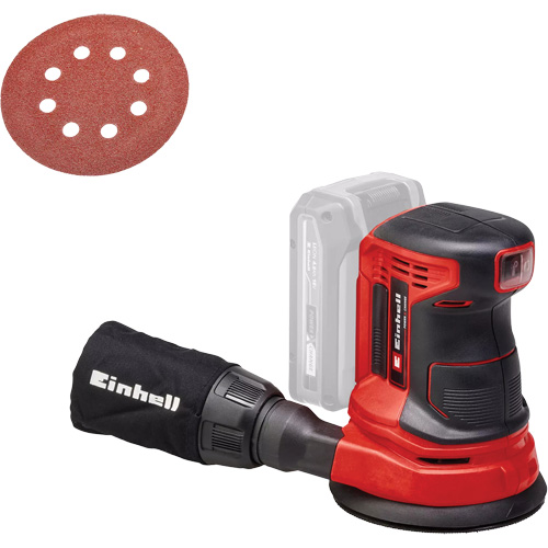 Ponceuse orbitale 5” sans fil (outil seulement), papier sabl&eacute; 5", 18 V, 14000 - 22000 OPM Les Fournitures Industrielles Méga