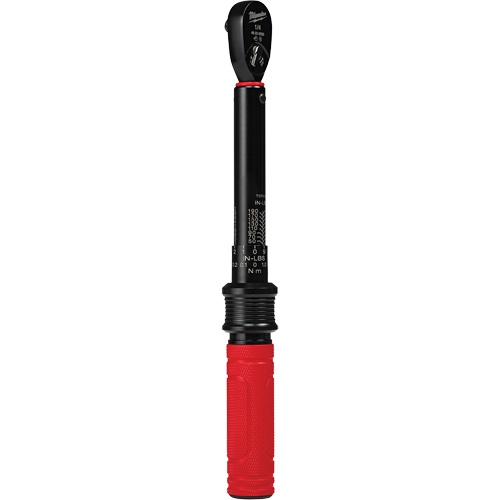 Cl&eacute; dynamom&eacute;trique, &agrave; cliquer, Entraînement 1/4" carr&eacute;, 4,5 - 22,6 Nm/40 - 200 lb-po Les Fournitures Industrielles Méga
