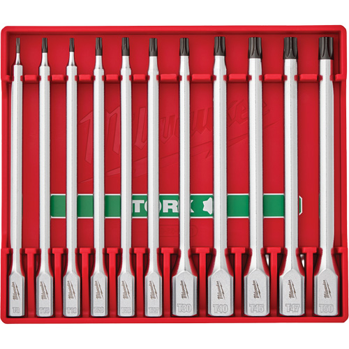 Long Bit Socket Set, Torx&reg;, 1/4"/3/8" Drive, 11 Pcs Les Fournitures Industrielles Méga