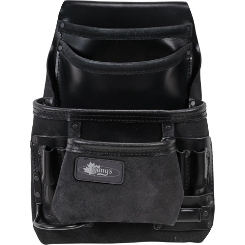 Sac robuste Phantom pour clous et outils, Cuir, 10 pochettes, Noir Les Fournitures Industrielles Méga