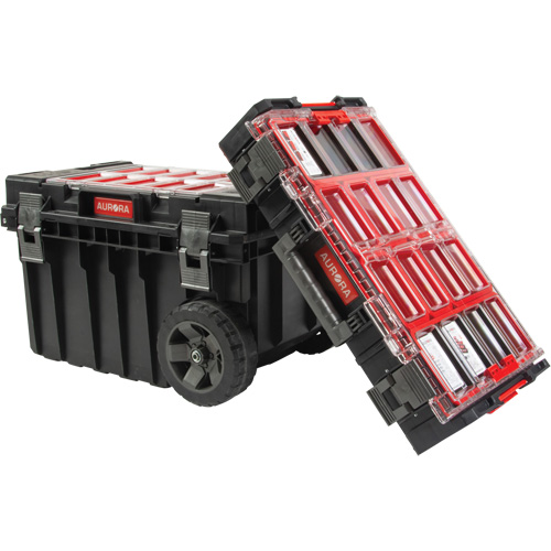 2-Piece Arx&reg; Rolling Tool Chest Set, 23-4/5" x 16" x 20-3/5", Black Les Fournitures Industrielles Méga