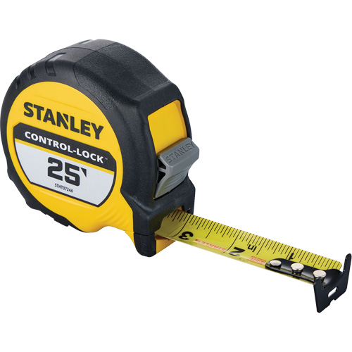 CONTROL-LOCK Tape Measure, 25 mm x 25', Imperial Graduations Les Fournitures Industrielles Méga
