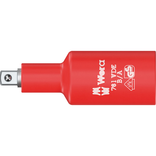 B/A VDE Insulated Connector, 3/8" Drive, 1/4" Socket, 2.59" L, Ball Les Fournitures Industrielles Méga