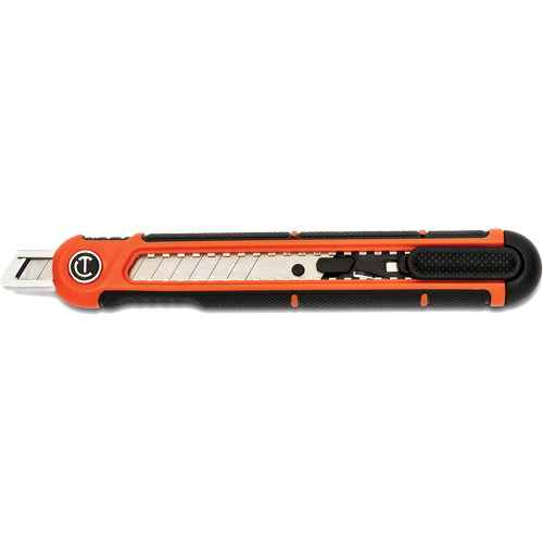 9mm Snap Off Blade Retractable Knife, Steel, Plastic Handle Les Fournitures Industrielles Méga