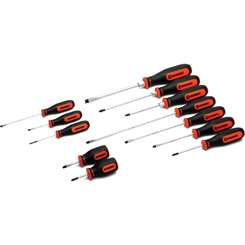 Dual Material Screwdriver Set, 12 Pcs. Les Fournitures Industrielles Méga