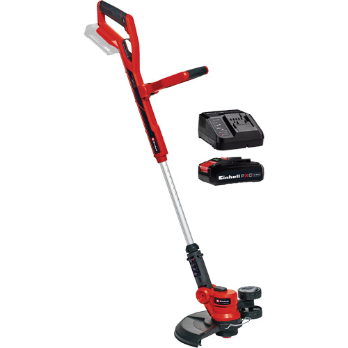 Cordless Telescopic String Trimmer with 2.5Ah Battery & Charger Starter Kit, 12", Battery Powered, 18 V Les Fournitures Industrielles Méga