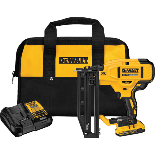 XR&reg; 16 GA Cordless Straight Finish Nailer Kit, 20 V, Lithium-Ion Les Fournitures Industrielles Méga