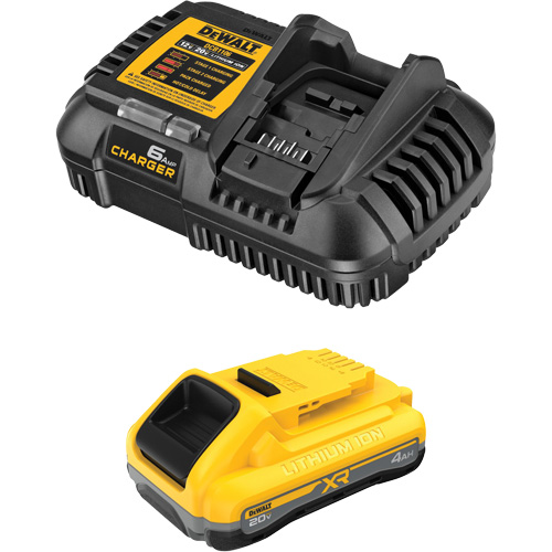 XR POWERPACK Battery & Charger Kit, Lithium-Ion, 20 V, 4 Ah Les Fournitures Industrielles Méga