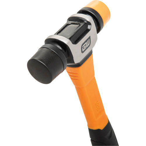 Soft Face Hammer, 16 oz. Head Weight, Plain Face, Solid Steel Handle, 12-1/4" L Les Fournitures Industrielles Méga