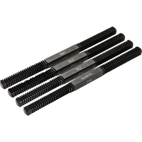 Jeu de 4 limes de restauration de filets?, Carr&eacute;e, 9" Les Fournitures Industrielles Méga