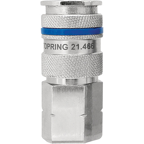 QUIKSILVER Industrial Quick Coupler, Nickel Plated Brass, 3/8", Female NPT, 435 PSI Les Fournitures Industrielles Méga