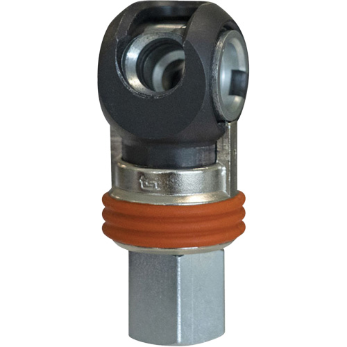 TOPQUIK SC Industrial Swing Quick Coupler, Nickel-Plated Steel, 3/8", Female NPT, 360 PSI Les Fournitures Industrielles Méga