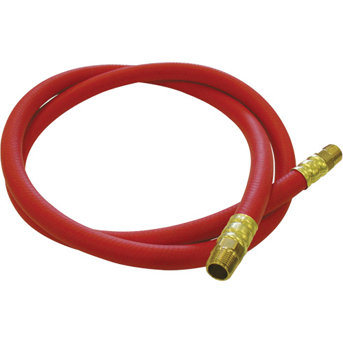 Tuyau de raccordement pour d&eacute;vidoir de tuyau, Air, Caoutchouc EDPM, 1/2" dia. x 5', 300 psi, 1/2 NPT Les Fournitures Industrielles Méga