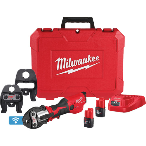 M12 FORCE LOGIC Press Tool Kit with ONE-KEY with CTS-V Jaws, 1/2" - 1", Power Driven Les Fournitures Industrielles Méga