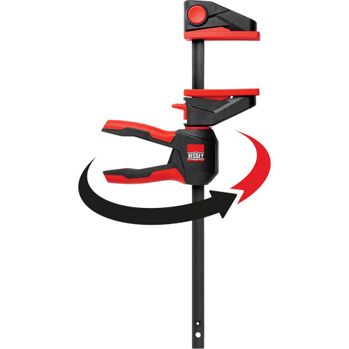 Serre-joints &agrave; g&acirc;chette pour barres &agrave; une main avec poign&eacute;e rotative &agrave; 360°, 4-1/2" (114,3 mm) Les Fournitures Industrielles Méga