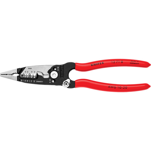 Pince &agrave; d&eacute;nuder forg&eacute;e, 8" lo, 10 - 20 AWG Les Fournitures Industrielles Méga