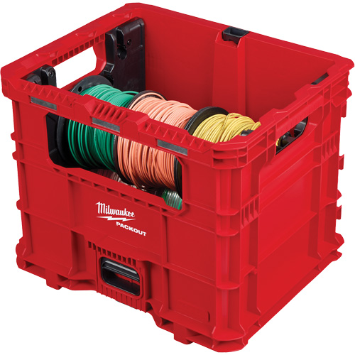 Bac distributeur de fils XL PACKOUT, 15-3/4" x 18-5/8" x 15", Noir/Rouge Les Fournitures Industrielles Méga