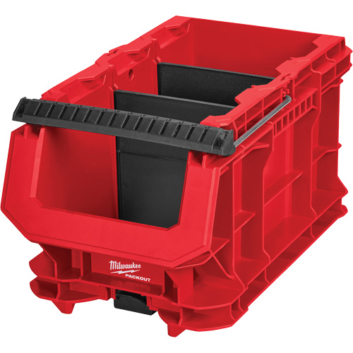 Bac compact PACKOUT, 15-1/2" x 9-1/2" x 8-3/4", Noir/Rouge Les Fournitures Industrielles Méga