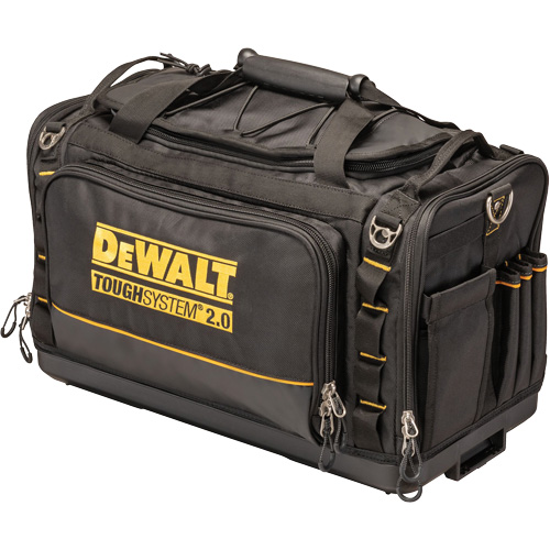 Sac &agrave; outils de chantier ToughSystem 2.0 r&eacute;sistant &agrave; la salet&eacute;, 1680 Denier, 50 pochettes, Noir/Jaune Les Fournitures Industrielles Méga