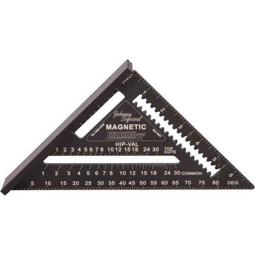 &eacute;querre de charpentier magn&eacute;tique grav&eacute;e au laser Johnny Square&reg; de 7 po Les Fournitures Industrielles Méga