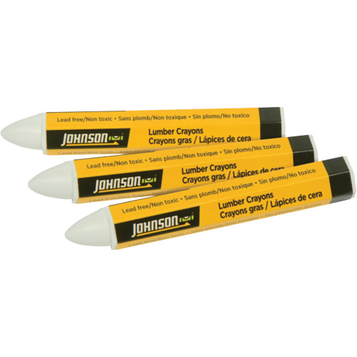 Crayons de marquage pour bois d'œuvre - Paquet de 3, Blanc, Marqueur Les Fournitures Industrielles Méga