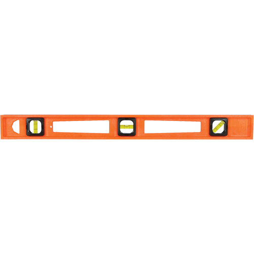 Niveau pour entrepreneurs Structo-Cast&reg; orange, Poutre en I, 2' lo, 3, Non magn&eacute;tique Les Fournitures Industrielles Méga
