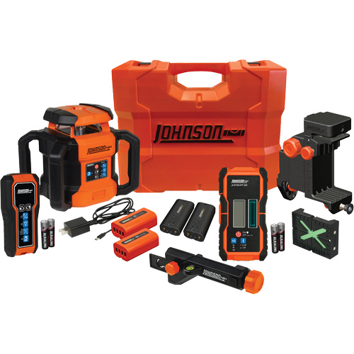 Trousse de niveau laser rotatif &agrave; double pente GreenBrite&reg;, 4000' (1219,2 m), 510 Nm/530 N.m Les Fournitures Industrielles Méga