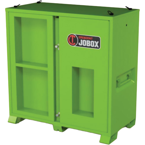 Armoire de rangement d'&eacute;PI sur place, Acier, Vert lime haute visibilit&eacute; Les Fournitures Industrielles Méga