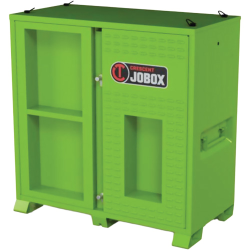 Armoire ventil&eacute;e pour le rangement d'&eacute;PI sur place, Acier, Vert lime haute visibilit&eacute; Les Fournitures Industrielles Méga