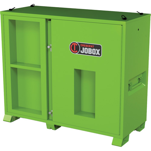 Armoire de rangement d'&eacute;PI sur place, Acier, Vert lime haute visibilit&eacute; Les Fournitures Industrielles Méga