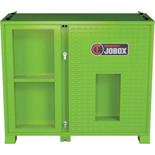 Ventilated Onsite PPE Storage Cabinet, Steel, High-Visibility Lime Green Les Fournitures Industrielles Méga