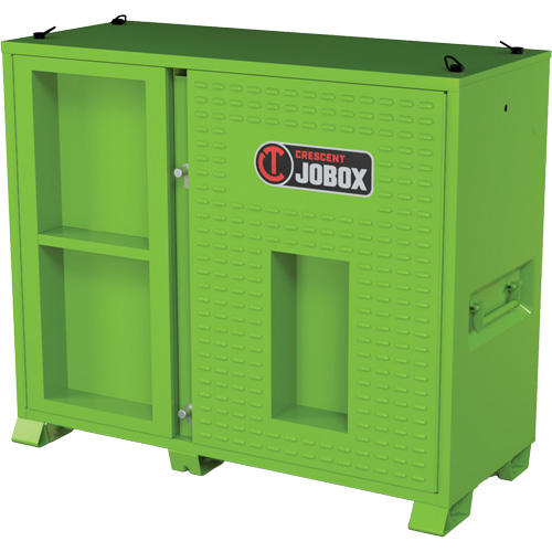 Ventilated Onsite PPE Storage Cabinet, Steel, High-Visibility Lime Green Les Fournitures Industrielles Méga