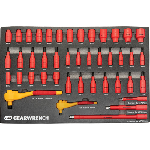 VDE Insulated Tool Set, 1000 V, 72 Pcs Les Fournitures Industrielles Méga