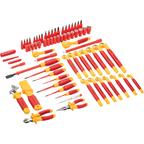 VDE Insulated Tool Set, 1000 V, 72 Pcs Les Fournitures Industrielles Méga