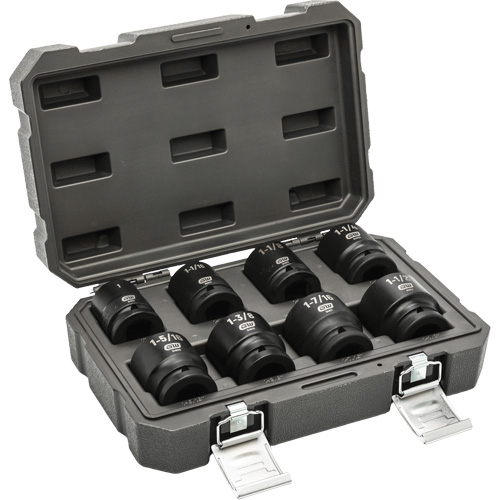 6-Point SAE Socket Set, 8 Pcs, Impact, 3/4" Drive Size Les Fournitures Industrielles Méga