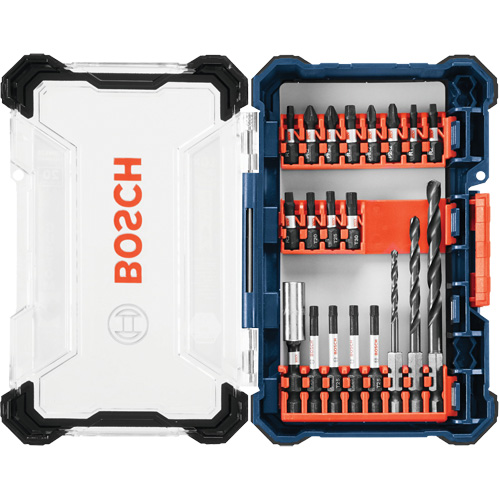 Custom Case System Drill & Drive Set, 20 Pcs., Phillips/Square/Torx&reg; Les Fournitures Industrielles Méga