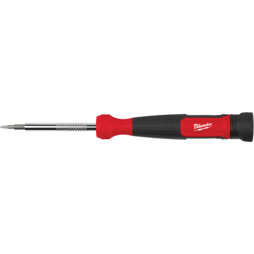 Tournevis de pr&eacute;cision 4-en-1 &agrave; embouts multiples avec porte-embout de 1/4", 5-3/4" lo, Prise Coussin&eacute;e Les Fournitures Industrielles Méga