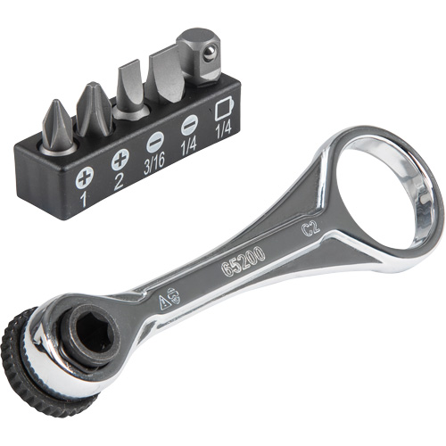 Jeu de mini rochet &eacute;troits 5 mcx, Prise de 5/16"/1/4", Poign&eacute;e Ordinaire Les Fournitures Industrielles Méga