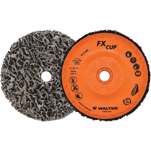Brosse-boisseau FX, 4-1/2" dia., Oxyde d'aluminium Les Fournitures Industrielles Méga