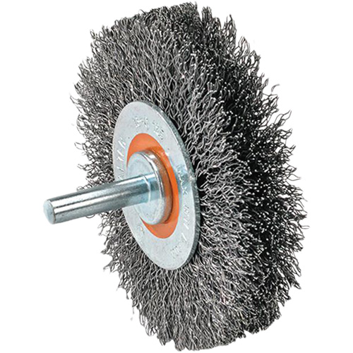 Mounted Wire Brush, 5/8" Arbor Les Fournitures Industrielles Méga