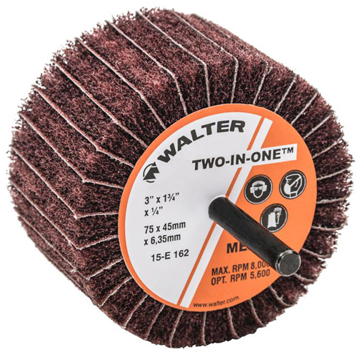 Meule &agrave; lamelles abrasives Two-In-One Les Fournitures Industrielles Méga