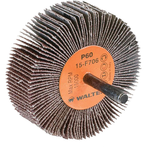 Flap Wheels-Coolcut Flap Wheels, Aluminum Oxide, 60 Grit, 3" x 1" x 1/4" Les Fournitures Industrielles Méga
