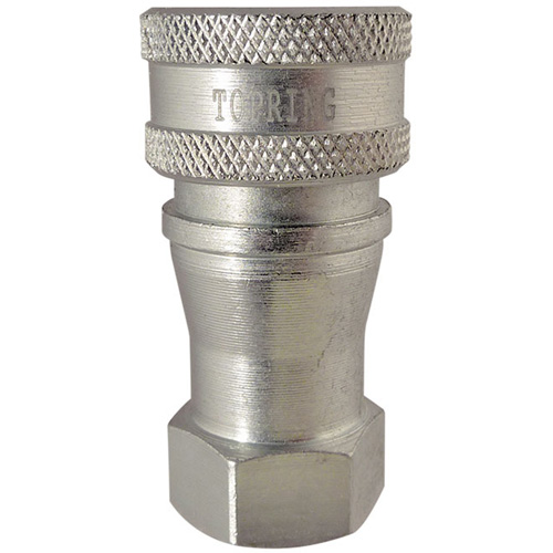Hydraulic Quick Coupler - Steel Manual Coupler, Brass/Stainless Steel Les Fournitures Industrielles Méga