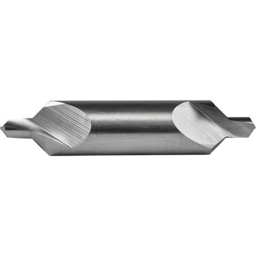 Combined Centre Drill and Countersink, #4, 0.125" Small Diameter, 5/16" Large Diameter, High Speed Steel Les Fournitures Industrielles Méga