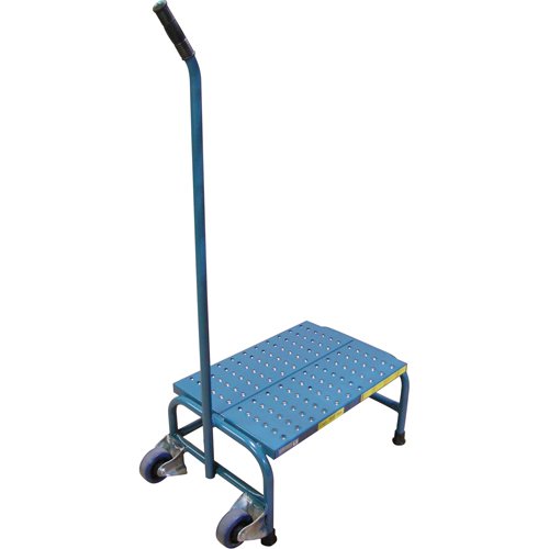 Tilt-N-Roll Step Stands, 1 Step(s), 16" L x 29" W x 12" H, 300 lbs. Capacity Les Fournitures Industrielles Méga