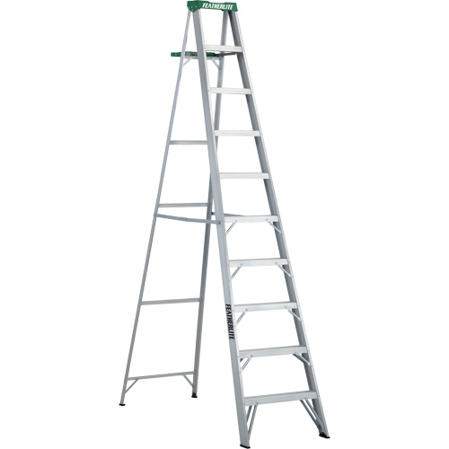 Commercial Duty Stepladders (2400 Series), 10', Aluminum, 225 lbs. Capacity, Type 2 Les Fournitures Industrielles Méga