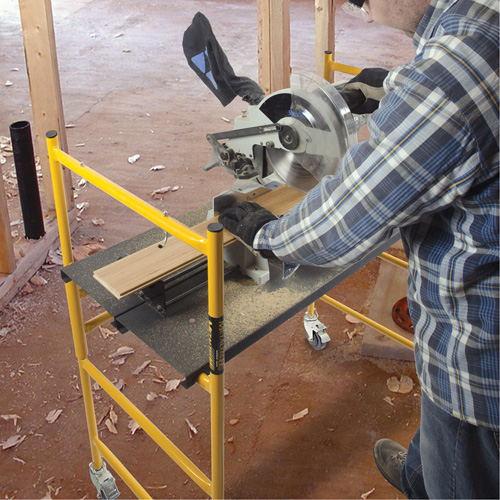 Jobsite Series 4' Basic Mini Scaffold Kit, Steel Frame, 41" D x 45-3/4" H Les Fournitures Industrielles Méga