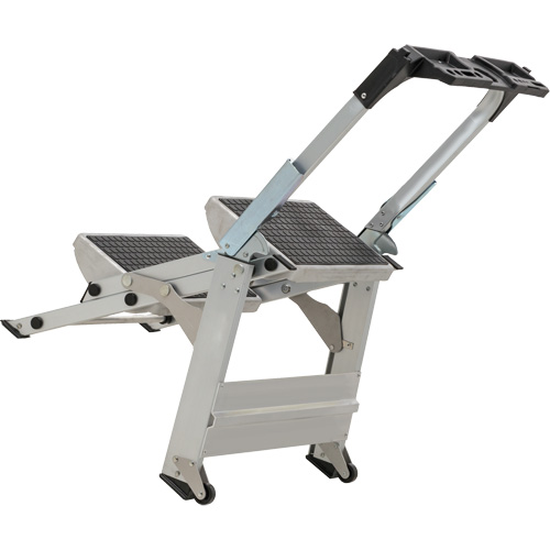 &eacute;chelle escabeau avec roues pivotantes, 2 marches, 23" x 21" x Hauteur 34,50" Les Fournitures Industrielles Méga